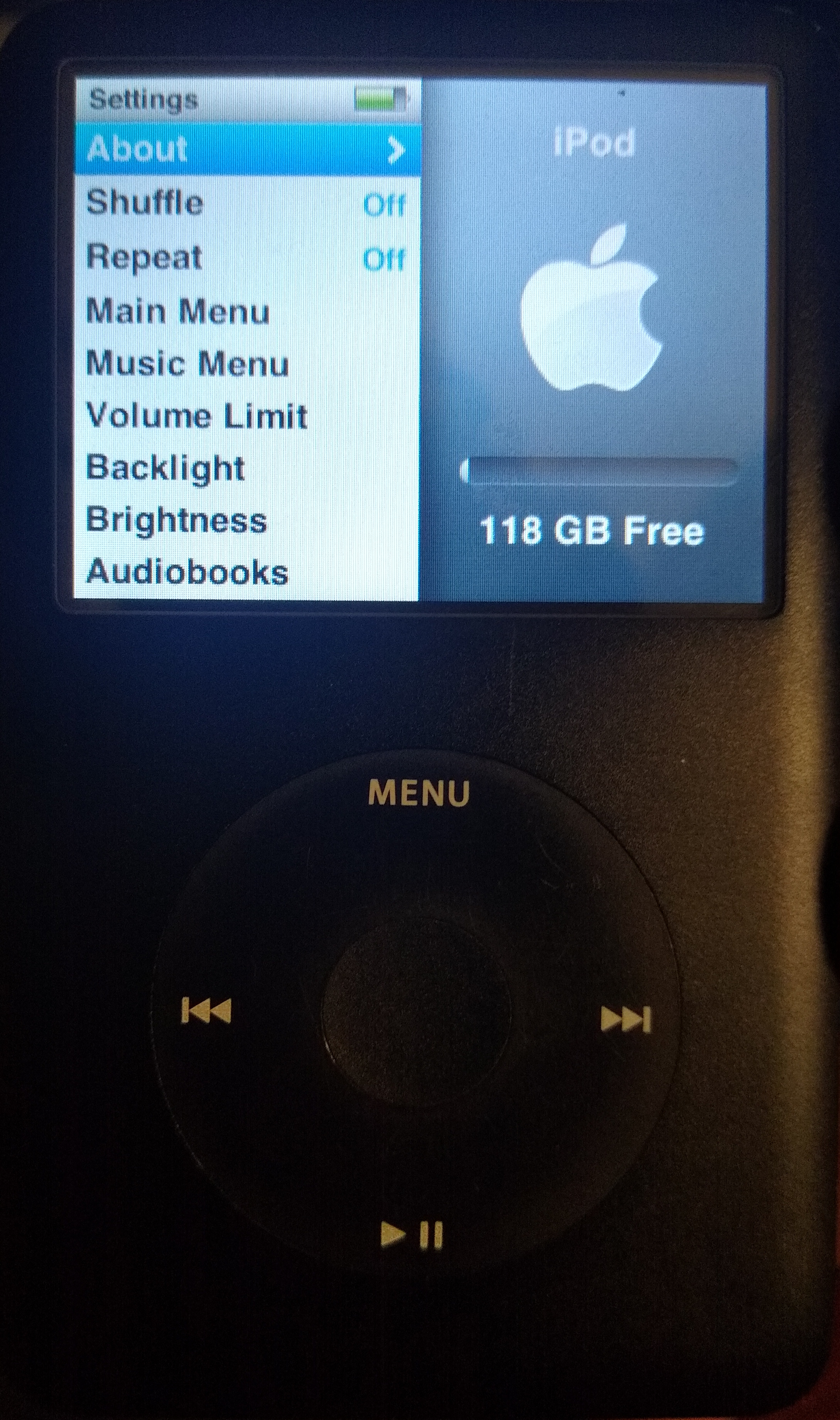 Restored iPod